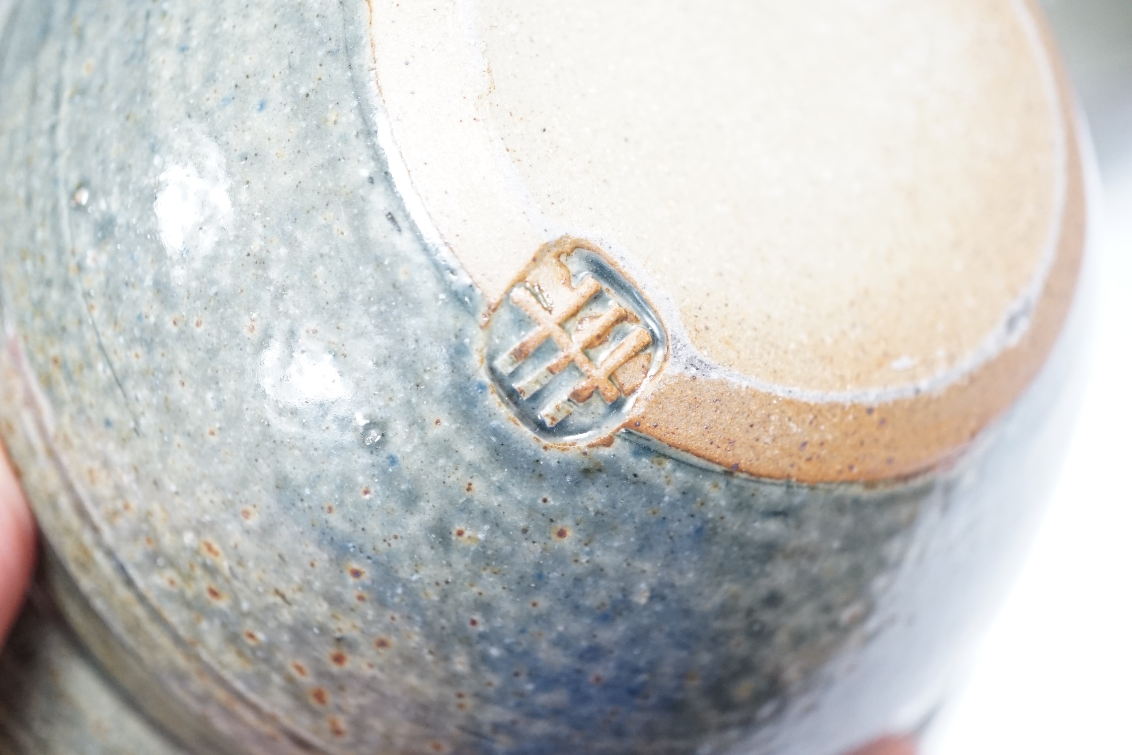 Five Studio pottery bowls, with Henry Hammond Potter's stamp to base